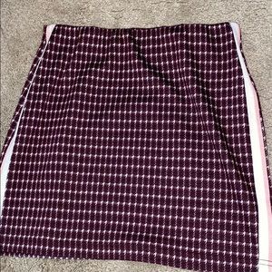 Houndstooth Plaid Pink Forever 21 Miniskirt Pencil